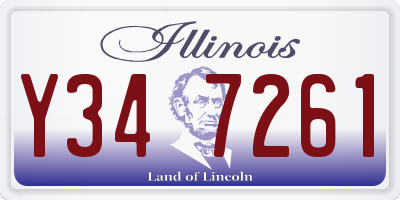 IL license plate Y347261