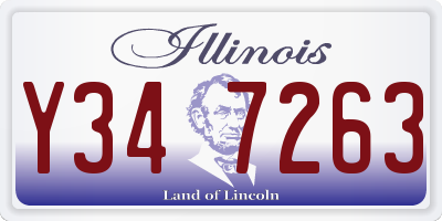 IL license plate Y347263