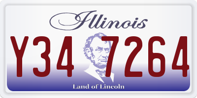 IL license plate Y347264