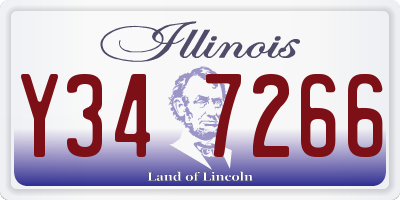 IL license plate Y347266