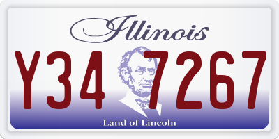 IL license plate Y347267