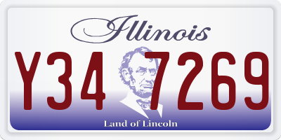 IL license plate Y347269