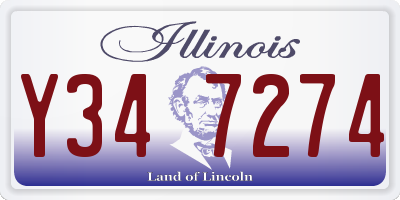 IL license plate Y347274