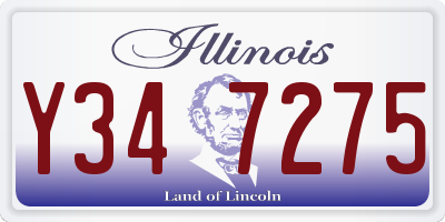IL license plate Y347275