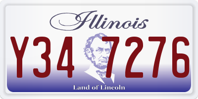 IL license plate Y347276