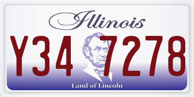 IL license plate Y347278