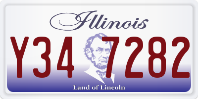 IL license plate Y347282