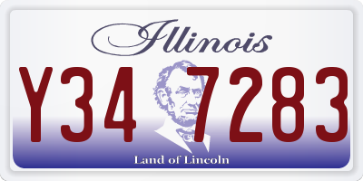 IL license plate Y347283