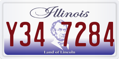 IL license plate Y347284