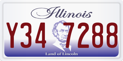 IL license plate Y347288