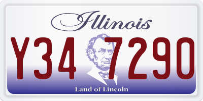 IL license plate Y347290