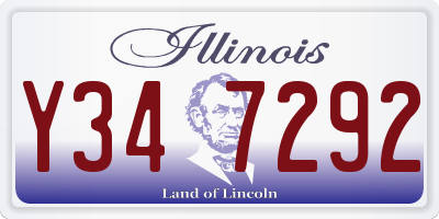 IL license plate Y347292