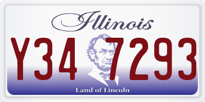 IL license plate Y347293