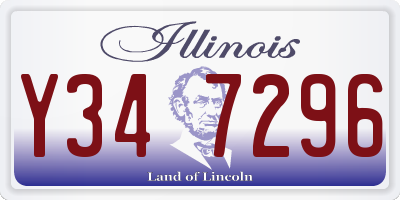 IL license plate Y347296