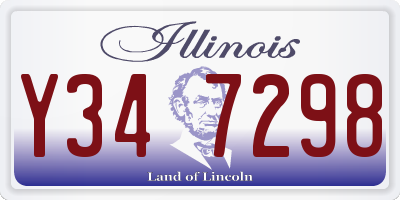 IL license plate Y347298