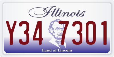 IL license plate Y347301