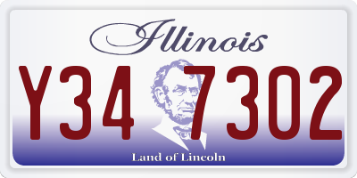 IL license plate Y347302