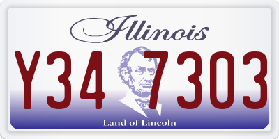 IL license plate Y347303