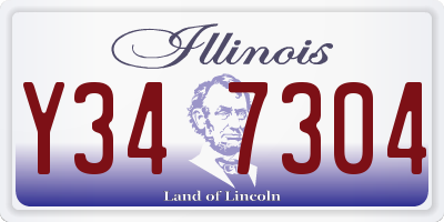 IL license plate Y347304