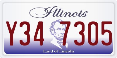 IL license plate Y347305