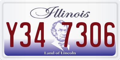 IL license plate Y347306
