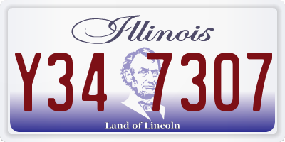 IL license plate Y347307