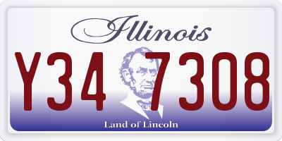 IL license plate Y347308