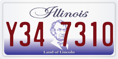 IL license plate Y347310