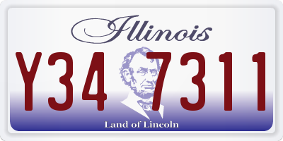 IL license plate Y347311