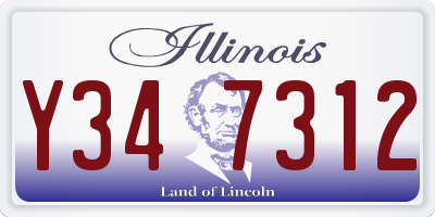 IL license plate Y347312