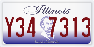 IL license plate Y347313