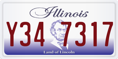 IL license plate Y347317