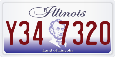 IL license plate Y347320