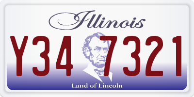IL license plate Y347321