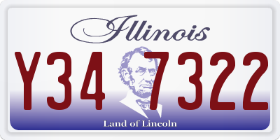 IL license plate Y347322