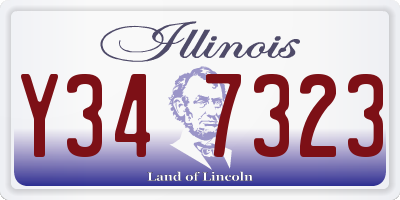 IL license plate Y347323