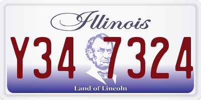 IL license plate Y347324