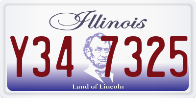 IL license plate Y347325