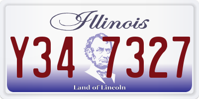 IL license plate Y347327