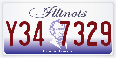 IL license plate Y347329