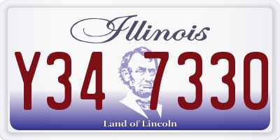 IL license plate Y347330