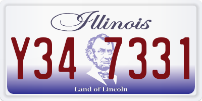 IL license plate Y347331
