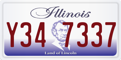 IL license plate Y347337