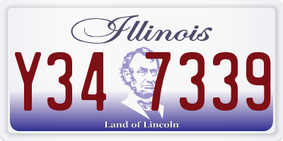 IL license plate Y347339
