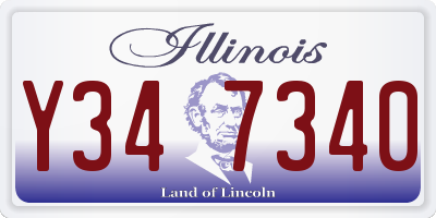 IL license plate Y347340