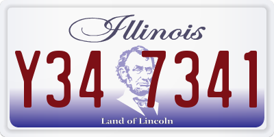 IL license plate Y347341