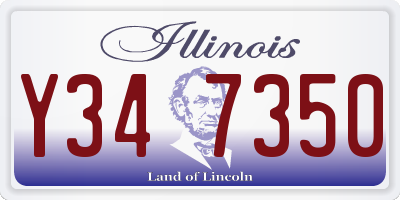 IL license plate Y347350