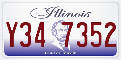 IL license plate Y347352