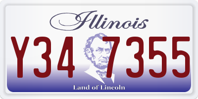 IL license plate Y347355