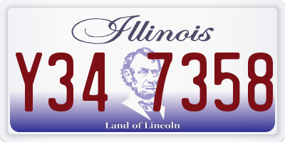 IL license plate Y347358